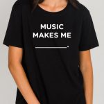 Music Makes Me  [Fill In The Blank] - Crew - Black